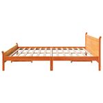 Casa si Gradina - Mobilier - Paturi si accesorii - Paturi - Cadru de pat fara saltea, maro ceruit 200x200 cm lemn masiv pin - Infinity.ro