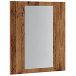 Casa si Gradina - Mobilier - Mobilier baie - Corpuri baie - Dulap cu oglinda cu LED de baie, lemn vechi, 40x12x45 cm, lemn - Infinity.ro