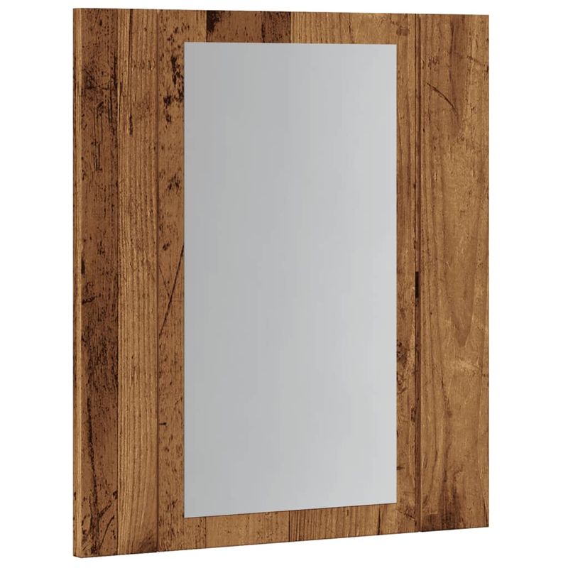 Casa si Gradina - Mobilier - Mobilier baie - Corpuri baie - Dulap cu oglinda cu LED de baie, lemn vechi, 40x12x45 cm, lemn - Infinity.ro