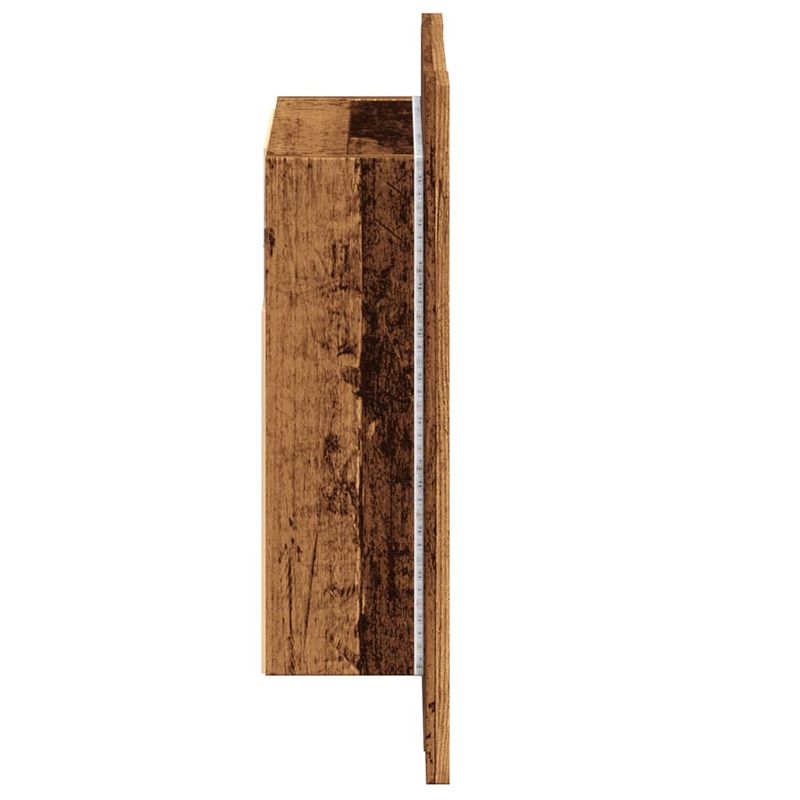 Casa si Gradina - Mobilier - Mobilier baie - Corpuri baie - Dulap cu oglinda cu LED de baie, lemn vechi, 40x12x45 cm, lemn - Infinity.ro
