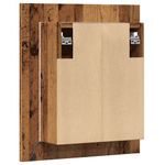 Casa si Gradina - Mobilier - Mobilier baie - Corpuri baie - Dulap cu oglinda cu LED de baie, lemn vechi, 40x12x45 cm, lemn - Infinity.ro
