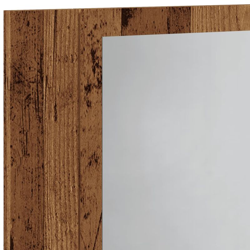 Casa si Gradina - Mobilier - Mobilier baie - Corpuri baie - Dulap cu oglinda cu LED de baie, lemn vechi, 40x12x45 cm, lemn - Infinity.ro