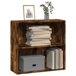 Casa si Gradina - Mobilier - Biblioteci si rafturi - Biblioteci - Biblioteca, stejar fumuriu, 80x30x77 cm, lemn prelucrat - Infinity.ro