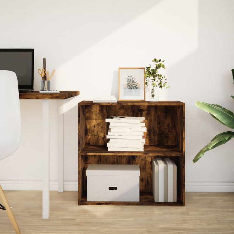 Casa si Gradina - Mobilier - Biblioteci si rafturi - Biblioteci - Biblioteca, stejar fumuriu, 80x30x77 cm, lemn prelucrat - Infinity.ro