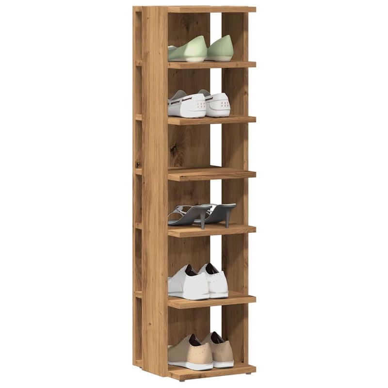 Casa si Gradina - Mobilier - Organizare si depozitare - Organizator incaltaminte - Pantofar, stejar artizanal, 28x27x102 cm lemn prelucrat - Infinity.ro