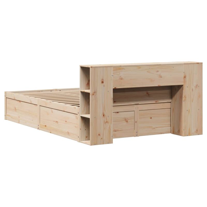 Casa si Gradina - Mobilier - Paturi si accesorii - Paturi - Cadru de pat fara saltea, 140x190 cm, lemn masiv de pin - Infinity.ro