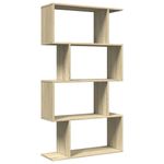 Casa si Gradina - Mobilier - Biblioteci si rafturi - Biblioteci - Biblioteca/separator 4 niveluri stejar sonoma 70x24x129cm lemn - Infinity.ro