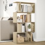 Casa si Gradina - Mobilier - Biblioteci si rafturi - Biblioteci - Biblioteca/separator 4 niveluri stejar sonoma 70x24x129cm lemn - Infinity.ro