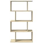Casa si Gradina - Mobilier - Biblioteci si rafturi - Biblioteci - Biblioteca/separator 4 niveluri stejar sonoma 70x24x129cm lemn - Infinity.ro