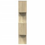 Casa si Gradina - Mobilier - Biblioteci si rafturi - Biblioteci - Biblioteca/separator 4 niveluri stejar sonoma 70x24x129cm lemn - Infinity.ro