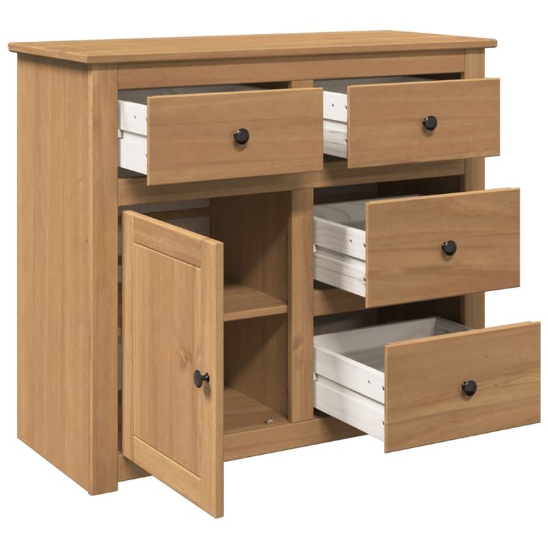 Casa si Gradina - Mobilier - Comode si corpuri - Comode - Dulap cu sertare Panama, 93x40x80 cm, lemn masiv de pin - Infinity.ro