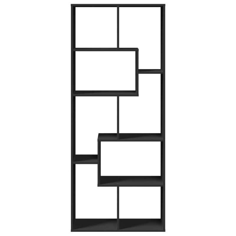 Casa si Gradina - Mobilier - Biblioteci si rafturi - Biblioteci - Biblioteca/separator camera negru 67x25x161,5 cm lemn prelucrat - Infinity.ro
