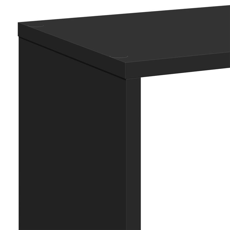 Casa si Gradina - Mobilier - Biblioteci si rafturi - Biblioteci - Biblioteca/separator camera negru 67x25x161,5 cm lemn prelucrat - Infinity.ro