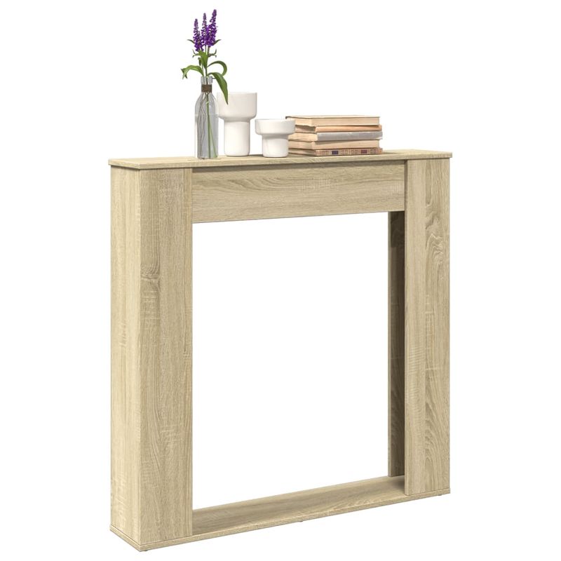 Casa si Gradina - Termice - Sobe, Seminee si accesorii - Accesorii seminee si sobe - Masca de semineu, stejar sonoma, 100x20x100 cm, lemn prelucrat - Infinity.ro