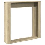 Casa si Gradina - Termice - Sobe, Seminee si accesorii - Accesorii seminee si sobe - Masca de semineu, stejar sonoma, 100x20x100 cm, lemn prelucrat - Infinity.ro