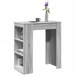 Casa si Gradina - Mobilier - Mese si birouri - Mese bucatarie si dining - Masa bar cu rafturi, gri sonoma, 95x47x103,5 cm, lemn prelucrat - Infinity.ro