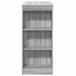 Casa si Gradina - Mobilier - Mese si birouri - Mese bucatarie si dining - Masa bar cu rafturi, gri sonoma, 95x47x103,5 cm, lemn prelucrat - Infinity.ro