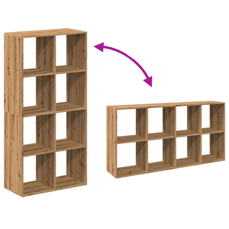 Casa si Gradina - Mobilier - Biblioteci si rafturi - Biblioteci - Biblioteca/separator, stejar artizanal, 69,5x29x137,5 cm, lemn - Infinity.ro