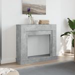 Casa si Gradina - Termice - Sobe, Seminee si accesorii - Accesorii seminee si sobe - Masca de semineu, gri beton, 100x30x87,5 cm, lemn prelucrat - Infinity.ro