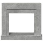 Casa si Gradina - Termice - Sobe, Seminee si accesorii - Accesorii seminee si sobe - Masca de semineu, gri beton, 100x30x87,5 cm, lemn prelucrat - Infinity.ro