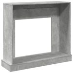 Casa si Gradina - Termice - Sobe, Seminee si accesorii - Accesorii seminee si sobe - Masca de semineu, gri beton, 100x30x87,5 cm, lemn prelucrat - Infinity.ro