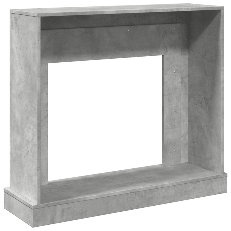 Casa si Gradina - Termice - Sobe, Seminee si accesorii - Accesorii seminee si sobe - Masca de semineu, gri beton, 100x30x87,5 cm, lemn prelucrat - Infinity.ro