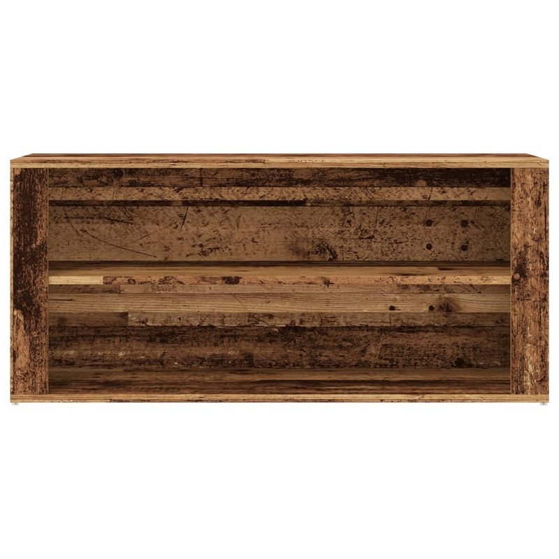 Casa si Gradina - Mobilier - Organizare si depozitare - Organizator incaltaminte - Bancheta de pantofi, lemn vechi, 100x35x45 cm, lemn prelucrat - Infinity.ro