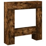 Casa si Gradina - Termice - Sobe, Seminee si accesorii - Accesorii seminee si sobe - Masca de semineu, stejar fumuriu 81x18x82 cm, lemn prelucrat - Infinity.ro