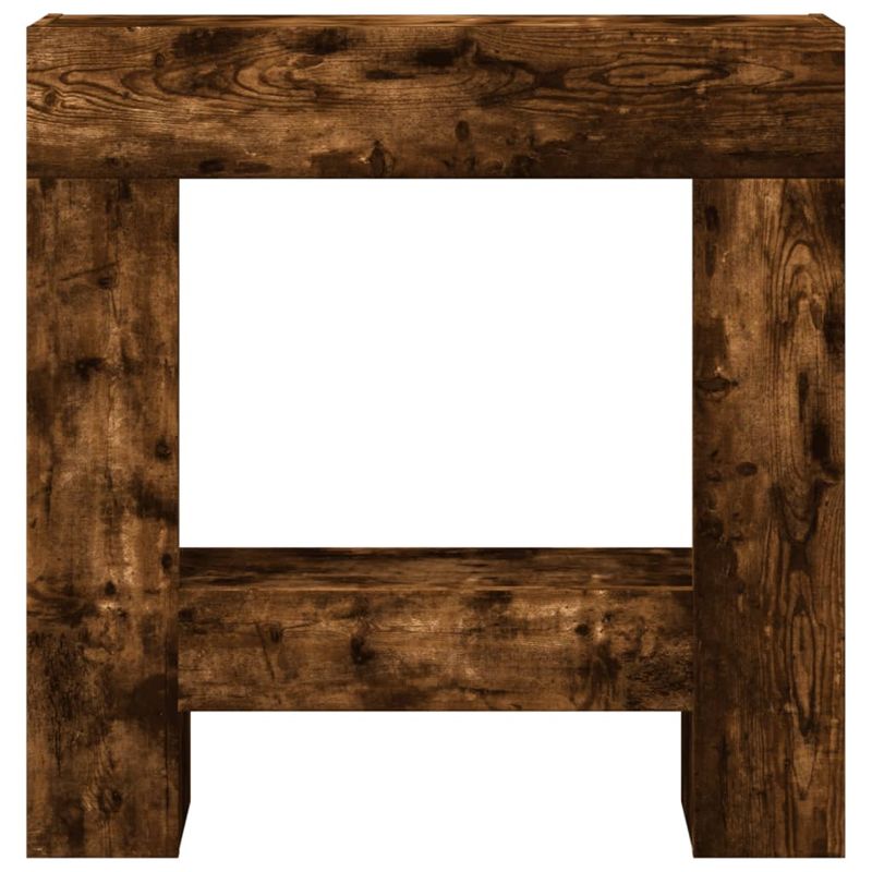 Casa si Gradina - Termice - Sobe, Seminee si accesorii - Accesorii seminee si sobe - Masca de semineu, stejar fumuriu 81x18x82 cm, lemn prelucrat - Infinity.ro