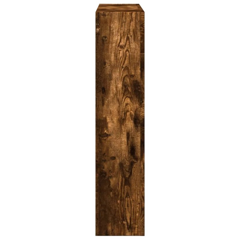 Casa si Gradina - Termice - Sobe, Seminee si accesorii - Accesorii seminee si sobe - Masca de semineu, stejar fumuriu 81x18x82 cm, lemn prelucrat - Infinity.ro