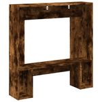 Casa si Gradina - Termice - Sobe, Seminee si accesorii - Accesorii seminee si sobe - Masca de semineu, stejar fumuriu 81x18x82 cm, lemn prelucrat - Infinity.ro