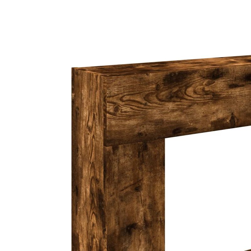 Casa si Gradina - Termice - Sobe, Seminee si accesorii - Accesorii seminee si sobe - Masca de semineu, stejar fumuriu 81x18x82 cm, lemn prelucrat - Infinity.ro