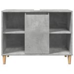 Casa si Gradina - Mobilier - Mobilier baie - Corpuri baie - Dulap pentru baie, gri beton, 80x33x60 cm, lemn compozit - Infinity.ro