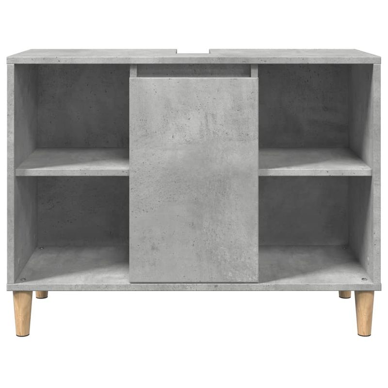 Casa si Gradina - Mobilier - Mobilier baie - Corpuri baie - Dulap pentru baie, gri beton, 80x33x60 cm, lemn compozit - Infinity.ro