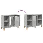 Casa si Gradina - Mobilier - Mobilier baie - Corpuri baie - Dulap pentru baie, gri beton, 80x33x60 cm, lemn compozit - Infinity.ro