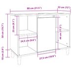 Casa si Gradina - Mobilier - Mobilier baie - Corpuri baie - Dulap pentru baie, gri beton, 80x33x60 cm, lemn compozit - Infinity.ro