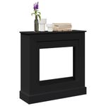 Casa si Gradina - Termice - Sobe, Seminee si accesorii - Accesorii seminee si sobe - Masca de semineu, negru, 90x30x90 cm, lemn prelucrat - Infinity.ro