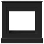 Casa si Gradina - Termice - Sobe, Seminee si accesorii - Accesorii seminee si sobe - Masca de semineu, negru, 90x30x90 cm, lemn prelucrat - Infinity.ro