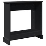 Casa si Gradina - Termice - Sobe, Seminee si accesorii - Accesorii seminee si sobe - Masca de semineu, negru, 90x30x90 cm, lemn prelucrat - Infinity.ro