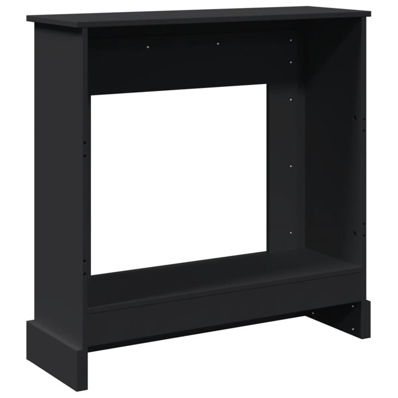 Casa si Gradina - Termice - Sobe, Seminee si accesorii - Accesorii seminee si sobe - Masca de semineu, negru, 90x30x90 cm, lemn prelucrat - Infinity.ro