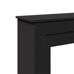 Casa si Gradina - Termice - Sobe, Seminee si accesorii - Accesorii seminee si sobe - Masca de semineu, negru, 90x30x90 cm, lemn prelucrat - Infinity.ro