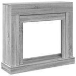 Casa si Gradina - Termice - Sobe, Seminee si accesorii - Accesorii seminee si sobe - Masca de semineu, sonoma gri, 100x30x87,5 cm, lemn prelucrat - Infinity.ro