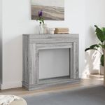 Casa si Gradina - Termice - Sobe, Seminee si accesorii - Accesorii seminee si sobe - Masca de semineu, sonoma gri, 100x30x87,5 cm, lemn prelucrat - Infinity.ro