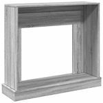 Casa si Gradina - Termice - Sobe, Seminee si accesorii - Accesorii seminee si sobe - Masca de semineu, sonoma gri, 100x30x87,5 cm, lemn prelucrat - Infinity.ro