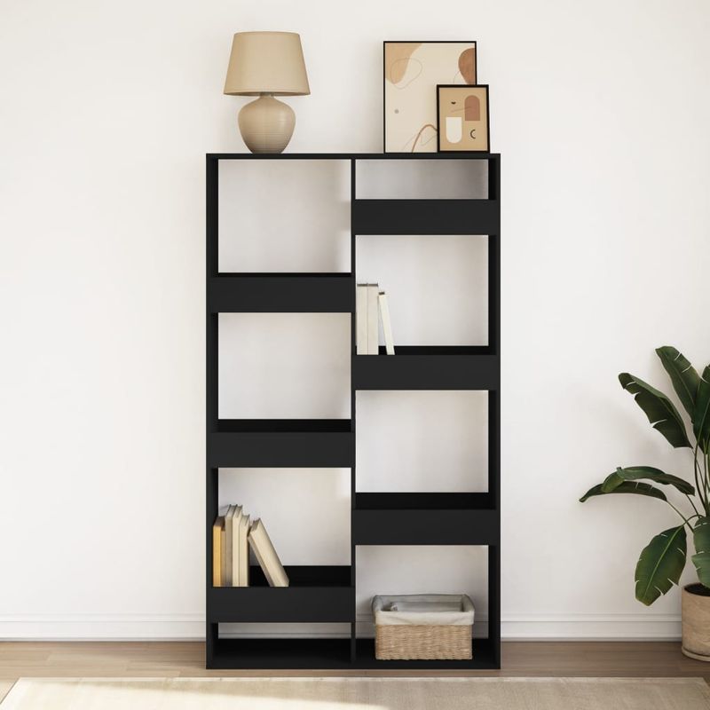 Casa si Gradina - Mobilier - Biblioteci si rafturi - Biblioteci - Biblioteca, negru, 100x33x175 cm, lemn prelucrat - Infinity.ro