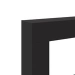 Casa si Gradina - Termice - Sobe, Seminee si accesorii - Accesorii seminee si sobe - Masca de semineu, negru, 81x18x82 cm, lemn prelucrat - Infinity.ro