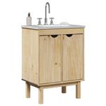 Casa si Gradina - Mobilier - Mobilier baie - Comode baie - Comoda pentru chiuveta de baie „OTTA” 59x40x80 cm lemn masiv pin - Infinity.ro