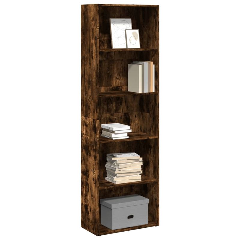 Casa si Gradina - Mobilier - Biblioteci si rafturi - Biblioteci - Biblioteca, stejar fumuriu, 60x30x189 cm, lemn prelucrat - Infinity.ro