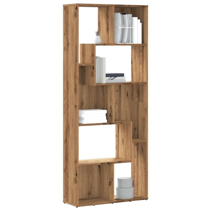 Casa si Gradina - Mobilier - Biblioteci si rafturi - Biblioteci - Biblioteca, stejar artizanal, 67x24x161 cm, lemn prelucrat - Infinity.ro