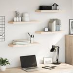 Casa si Gradina - Mobilier - Biblioteci si rafturi - Rafturi - Rafturi plutitoare, 4 buc., 60x23,5x4 cm, lemn prelucrat - Infinity.ro